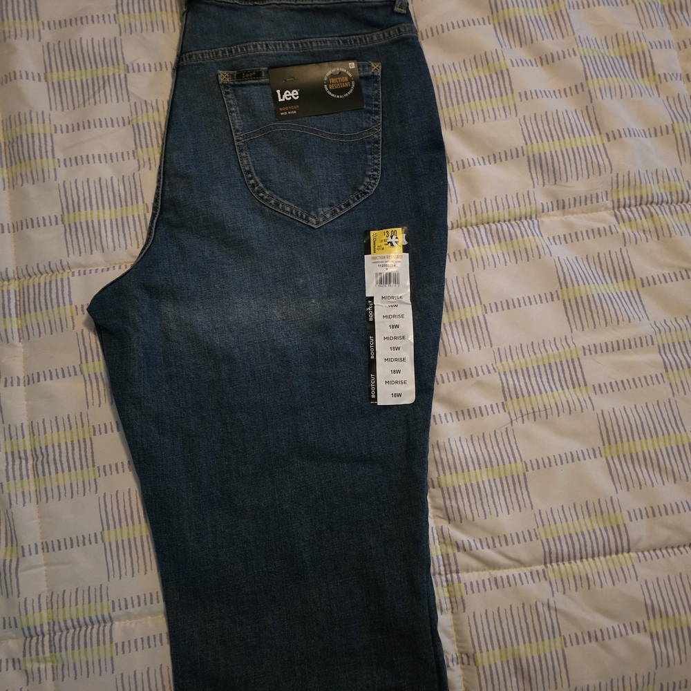 Lee Womens  Dark Blue Relaxed Jeans